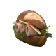 Picture of Irish Crumbed Ham & Smoked Cheddar Pretzel Roll